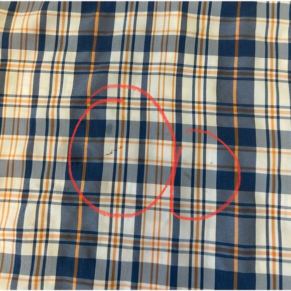 Duluth Trading Co Plaid Shirt Men 3XL Blue Long Sleeve Lightweight - Picture 9 of 9